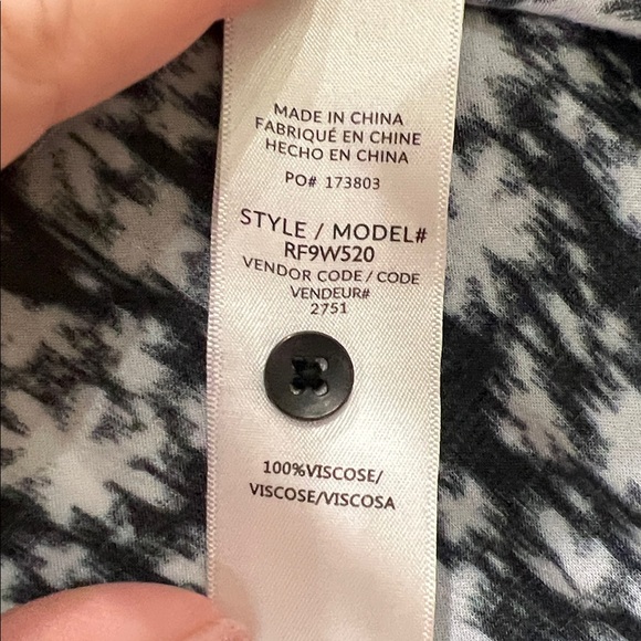 Splendid print blouse draped front asymmetrical size small - Picture 3 of 4